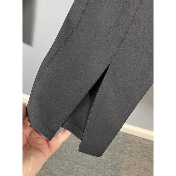 THEORY Womens XL Black Scuba Slit Legging Cropped Pants - Picture 4 of 7